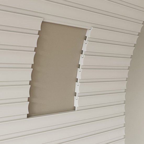 Декоративная рейка из экополимера 50х18х2800 мм Cosca Decor RX008 белая