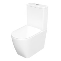 Унитаз-компакт Corsa Deco CX Tornado безободковый с универсальным выпуском с сиденьем дюропласт микролифт белый (TPCX630ST)