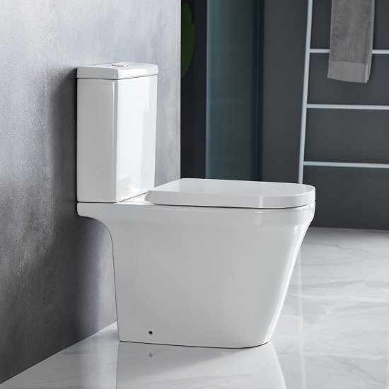 Унитаз-компакт Corsa Deco TX100 безободковый с универсальным выпуском с сиденьем дюропласт микролифт белый (TPTX620QR)
