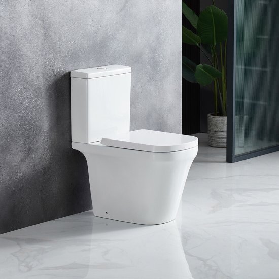 Унитаз-компакт Corsa Deco TX100 безободковый с универсальным выпуском с сиденьем дюропласт микролифт белый (TPTX620QR)