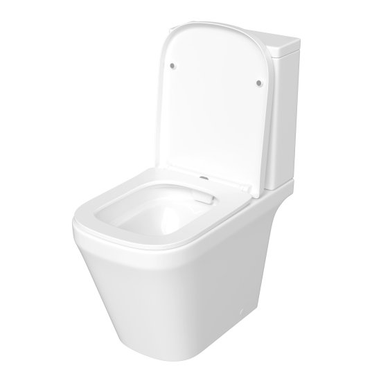 Унитаз-компакт Corsa Deco TX100 безободковый с универсальным выпуском с сиденьем дюропласт микролифт белый (TPTX620QR)