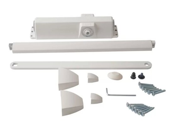 Доводчик дверной Dormakaba 100 кг металл цвет белый