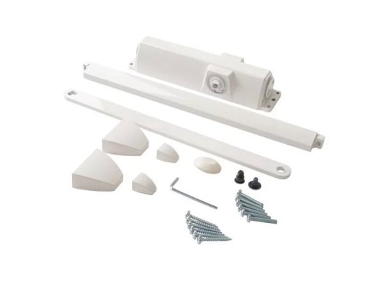 Доводчик дверной Dormakaba 100 кг металл цвет белый