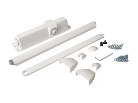 Доводчик дверной Dormakaba 100 кг металл цвет белый