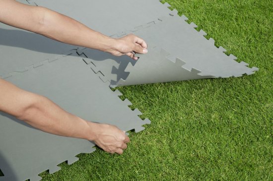 Подложка для бассейна Bestway полиэтилен 50x50 см серый