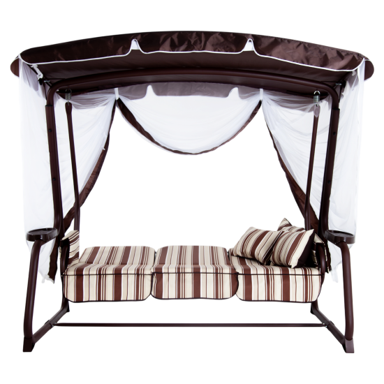 Качели садовые Emmi 3-х местные шоколадный