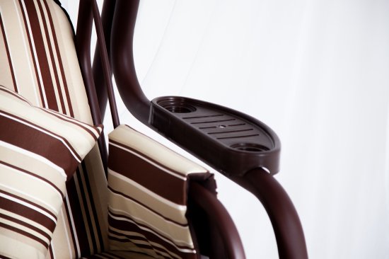 Качели садовые Emmi 3-х местные шоколадный