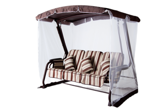 Качели садовые Emmi 3-х местные шоколадный