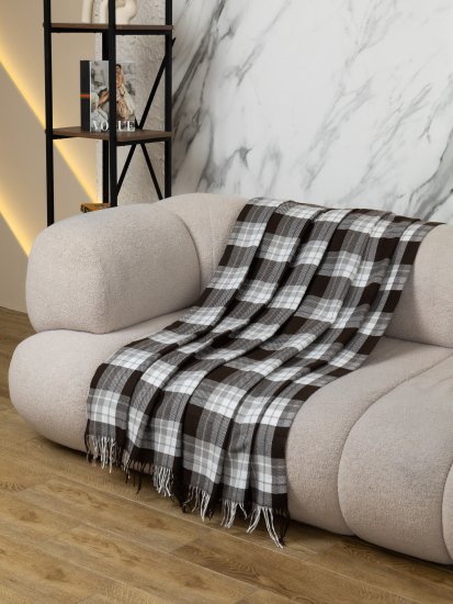 Плед Mine 103 140x200 см микрофибра цвет коричневый