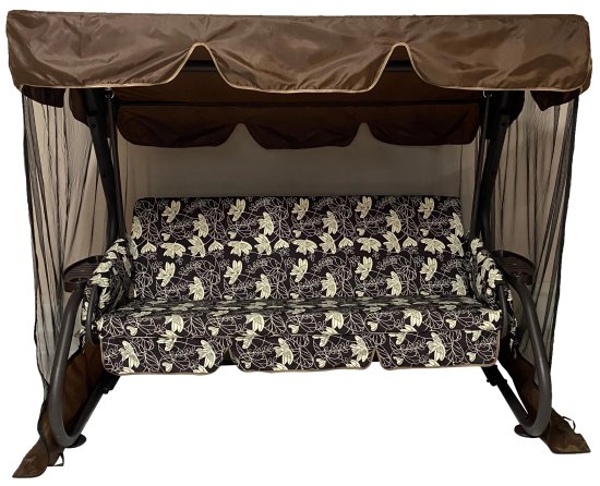 Диван-качели садовые Марсель 3-х местные до 350 кг коричневый