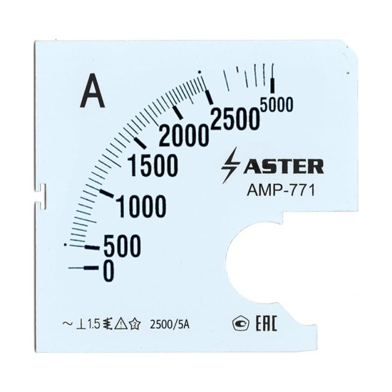 Шкала к амперметру ASTER amp-771