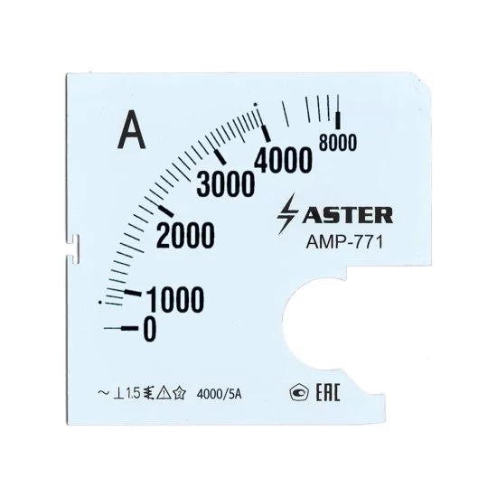Шкала к амперметру ASTER amp-771