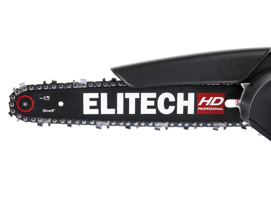Цепная пила аккумуляторная бесщеточная Elitech HD CS2008BLK 20 В 20 см 2 Ач АКБ и ЗУ входит в комплект