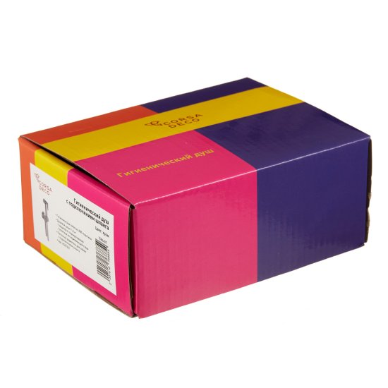 Душ гигиенический Corsa Deco со шлангом 1200 мм с подключением и держателем хром (HSET001)