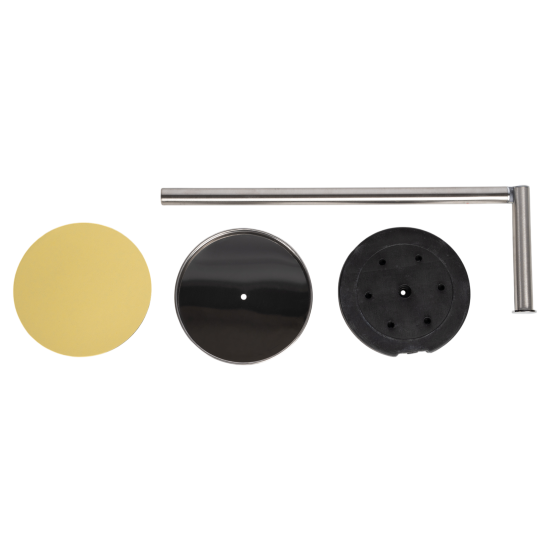 Стойка для ёршика и туалетной бумаги Vidage Юстис 54 см сталь цвет сатин