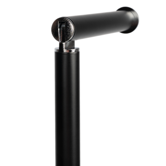 Стойка для ёршика и туалетной бумаги Vidage Юстис 72 см сталь цвет черный