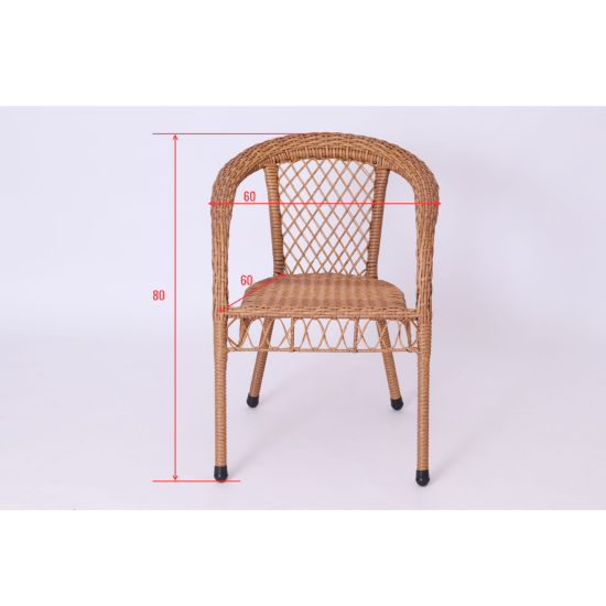 Кресло садовое Antony 60x60x80 см пластик натуральный