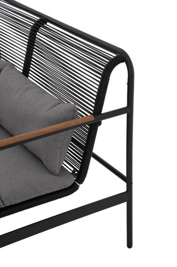 Набор садовой мебели BEGINIA Alazeya сталь серый стол 1 шт, диван 1 шт, кресло - 2 шт