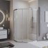 Душевой уголок BelBagno Uno хром 120х90х195 см пятиугольник стекло прозрачное 5 мм (UNO-195-PH-2-120/90-C-Cr)