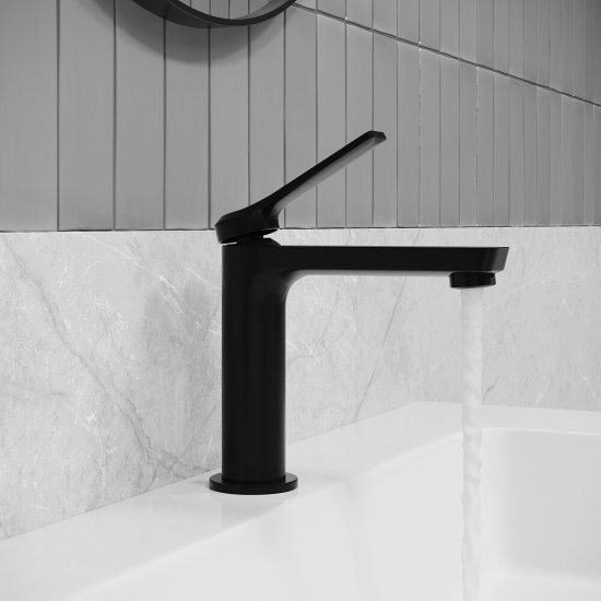 Смеситель для раковины Iddis Parker черный однорычажный (PARBL00i01)