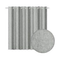 Штора для ванны Fixsen Linum 2000х1800 мм полиэстер серая (1535К)