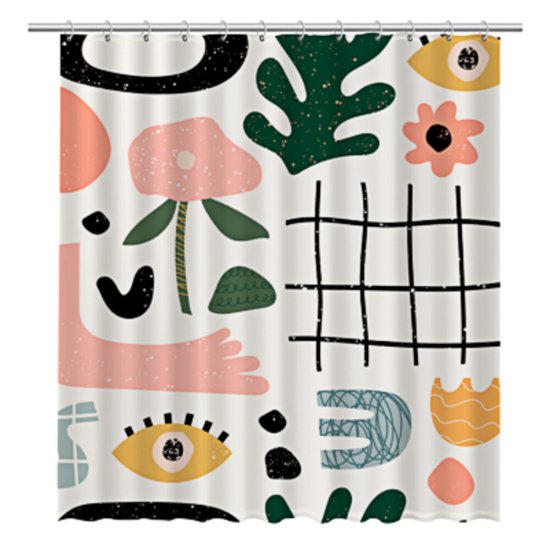 Штора для ванны Fixsen Summer 2000х1800 мм полиэстер разноцветная (2506)