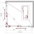 Душевой уголок BelBagno Uno черный 120х100х195 см прямоугольник стекло прозрачное 5 мм (UNO-195-AH-2-120/100-C-NERO)