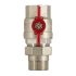 Кран шаровой латунный Stout SVB 1 1/4 ВР(г) х 1 1/4 НР(ш) полнопроходной бабочка со сгоном прямой (SVB-1007-200032)