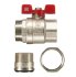 Кран шаровой латунный Stout SVB 1 1/4 ВР(г) х 1 1/4 НР(ш) полнопроходной бабочка со сгоном прямой (SVB-1007-200032)