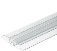 Профиль соединительный для поликарбоната Колибри 4 мм 3 м прозрачный
