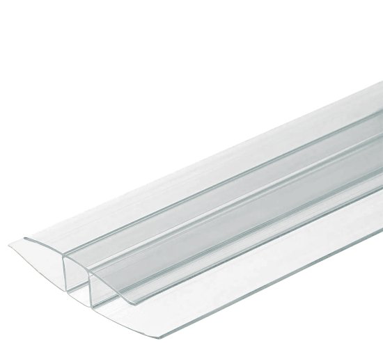Профиль соединительный для поликарбоната Колибри 4 мм 3 м прозрачный