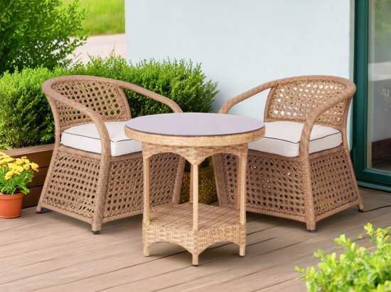Набор садовой мебели для отдыха Oscar искусственный ротанг натуральный