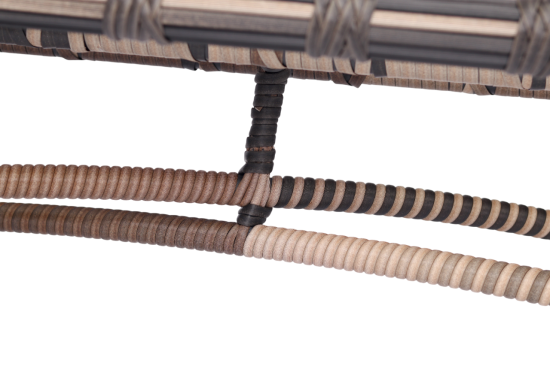 Диван садовый Niko 190x85x82 см искусственный ротанг темно-коричневый