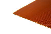 Поликарбонат сотовый 10 мм 2.1x3 м Киви янтарный