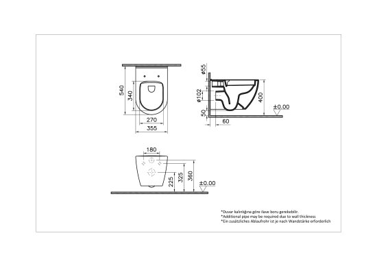 Комплект инсталляция и унитаз Vitra Mainz цвет белый с унитазом клавиша цвет хром