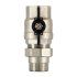 Кран шаровой латунный Stout SVB 1 1/4 ВР(г) х 1 1/4 НР(ш) полнопроходной бабочка со сгоном прямой (SVB-0007-200032)