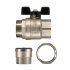 Кран шаровой латунный Stout SVB 1 1/4 ВР(г) х 1 1/4 НР(ш) полнопроходной бабочка со сгоном прямой (SVB-0007-200032)