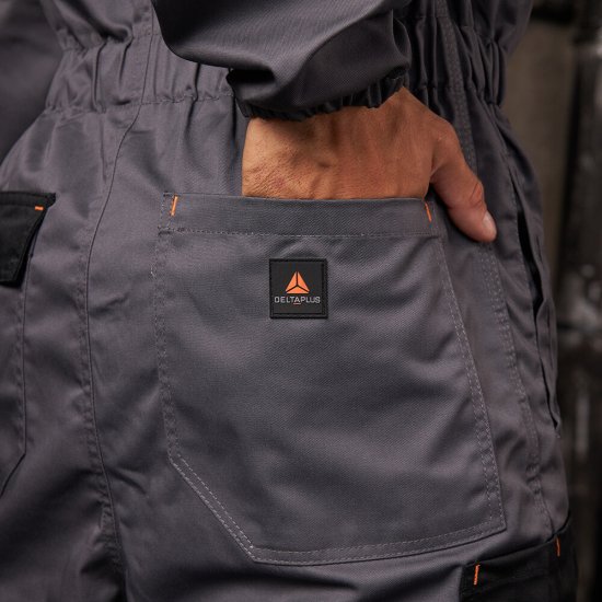 Комбинезон мужской рабочий Delta Plus Mach 2 58-60 рост 188-196 см серый/оранжевый