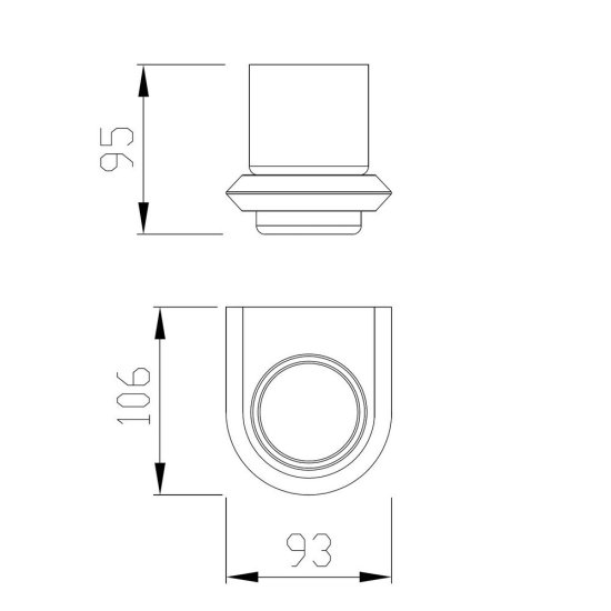 Стакан для ванной Abber Nord с держателем стекло матовый/металл хром (AA1556)