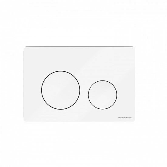 Клавиша смыва для инсталляций Ceramicanova Balance Circle белая глянцевая (CN12-001W)