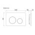 Клавиша смыва для инсталляций Ceramicanova Balance Circle белая глянцевая (CN12-001W)