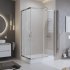 Душевой уголок BelBagno Uno хром 120х90х195 см прямоугольник стекло прозрачное 5 мм (UNO-195-AH-2-120/90-C-Cr)