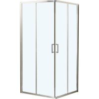 Душевой уголок BelBagno Uno хром 100х100х195 см квадрат стекло прозрачное 5 мм (UNO-195-A-2-100-C-Cr)
