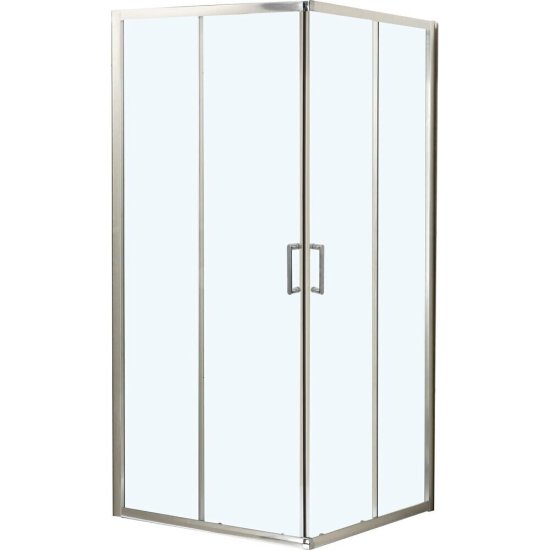 Душевой уголок BelBagno Uno хром 100х100х195 см квадрат стекло прозрачное 5 мм (UNO-195-A-2-100-C-Cr)
