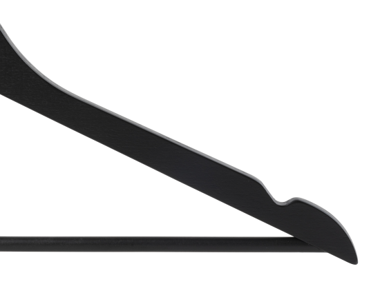 Плечики для одежды KONSENSA 43.5 см дерево цвет черный