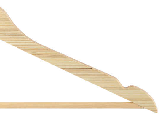 Плечики для одежды KONSENSA 43.5 см дерево цвет натуральный