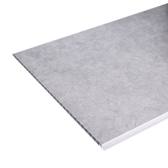 Стеновая панель ПВХ Монако серый 2700x375x8 мм 1.0125 м²