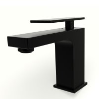 Смеситель для раковины KONSENSA Прато однорычажный цвет черный матовый