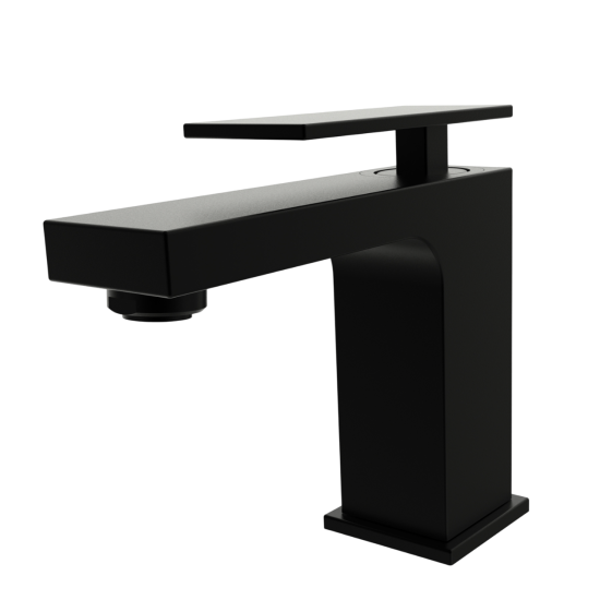 Смеситель для раковины KONSENSA Прато однорычажный цвет черный матовый