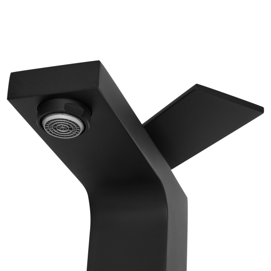 Смеситель для раковины KONSENSA Прато однорычажный цвет черный матовый